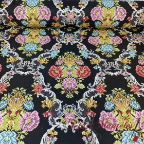 TELA FALLERA NEGRO - TIENDA ONLINE TELAS Y MANTELES