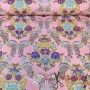 TELA FALLERA ROSA Y PLATA - TIENDA ONLINE TELAS Y MANTELES