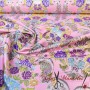 TELA FALLERA ROSA Y PLATA - TIENDA ONLINE TELAS Y MANTELES