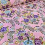 TELA FALLERA ROSA Y PLATA - TIENDA ONLINE TELAS Y MANTELES