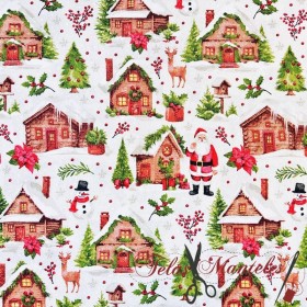 TELA NAVIDAD PAPA NOEL  - TIENDA ONLINE TELAS Y MANTELES