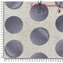 LONETA CÍRCULOS 3D GRIS - TIENDA ONLINE TELAS Y MANTELES