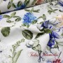 LONETA FLORAL AZUL - TIENDA ONLINE TELAS Y MANTELES