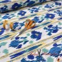 TELA MALLORQUINA IKAT AZUL - TIENDA ONLINE TELAS Y MANTELES