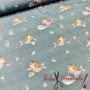 POPELIN SIRENAS MENTA - TIENDA ONLINE TELAS Y MANTELES