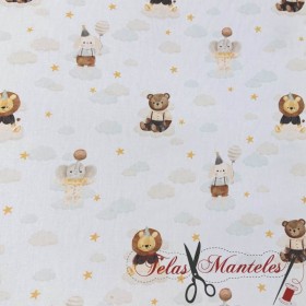 POPELIN INFANTIL ANIMALES - TIENDA ONLINE TELAS Y MANTELES