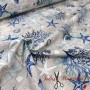 TELA ESTAMPADA CORALES - TIENDA ONLINE TELAS Y MANTELES