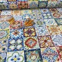 TELA AZULEJO HIDRAULICO - TIENDA ONLINE TELAS Y MANTELES