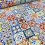 TELA AZULEJO HIDRAULICO - TIENDA ONLINE TELAS Y MANTELES