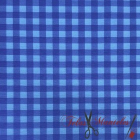 LONETA VICHY NEON AZUL MEDIANO - TIENDA ONLINE TELAS Y MANTELES