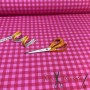 LONETA VICHY NEON FUCSIA MEDIANO - TIENDA ONLINE TELAS Y MANTELES