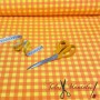 LONETA VICHY NEON  NARANJA - AMARILLO MEDIANO - TIENDA ONLINE TELAS Y MANTELES