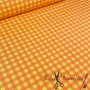 LONETA VICHY NEON  NARANJA - AMARILLO MEDIANO - TIENDA ONLINE TELAS Y MANTELES