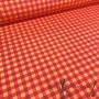 LONETA VICHY NEON  ROJO/NARANJA MEDIANO - TIENDA ONLINE TELAS Y MANTELES