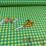 TELA ANTIMANCHAS VICHY NEON  VERDE MEDIANO - TIENDA ONLINE TELAS Y MANTELES