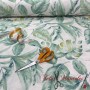 LONETA TROPICAL HOJAS VERDE - TIENDA ONLINE TELAS Y MANTELES