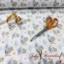 LONETA ESTAMPADA INFANTIL OSITO AZUL - TIENDA ONLINE TELAS Y MANTELES