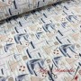 LONETA MARINERA AZUL - TIENDA ONLINE TELAS Y MANTELES