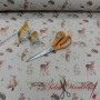 LONETA CULLA ANIMALES DEL BOSQUE - TIENDA ONLINE TELAS Y MANTELES