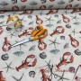 LONETA ANIMALES MARINOS - TIENDA ONLINE TELAS Y MANTELES