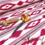 TELA ANTIMANCHAS MALLORQUINA IKAT FUCSIA - TIENDA ONLINE TELAS Y MANTELES