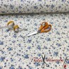 TELA FLORECITAS AZULES - TIENDA ONLINE TELAS Y MANTELES