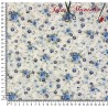 TELA FLORECITAS AZULES - TIENDA ONLINE TELAS Y MANTELES