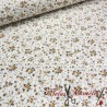 TELA FLORECITAS OCRES - TIENDA ONLINE TELAS Y MANTELES