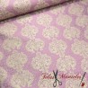 BROCADO PEQUEÑO ROSA ORO - TIENDA ONLINE TELAS Y MANTELES