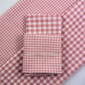 Pack Vichy Bambula Rosa - Tienda Online Telas y Manteles
