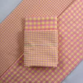 Pack Vichy Bambula Rosa y Amarillo - Tienda Online Telas y Manteles