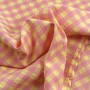 Pack Vichy Bambula Rosa y Amarillo - Tienda Online Telas y Manteles