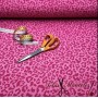 LONETA ANIMAL PRINT NEON FUCSIA - TIENDA ONLINE TELAS Y MANTELES