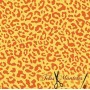 LONETA ANIMAL PRINT NEON NARANJA - TIENDA ONLINE TELAS Y MANTELES