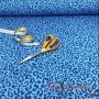 LONETA ANIMAL PRINT NEON AZUL - TIENDA ONLINE TELAS Y MANTELES