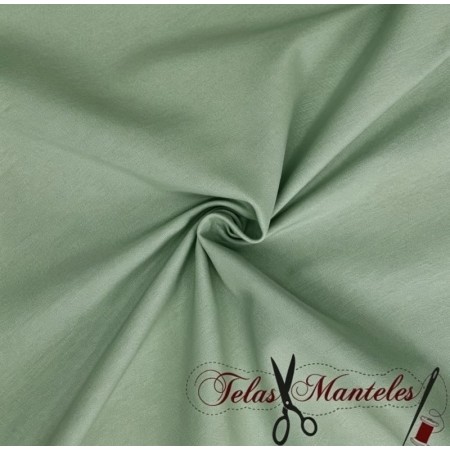 LONETA LISA VERDE SALVIA - TIENDA ONLINE TELAS Y MANTELES