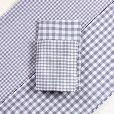 Pack Vichy Bambula GRIS - Tienda Online Telas y Manteles