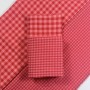 Pack Vichy Bambula ROSA / ROJO - Tienda Online Telas y Manteles