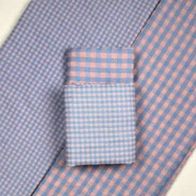 Pack Vichy Bambula ROSA / AZUL - Tienda Online Telas y Manteles