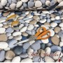 LONETA PIEDRAS AZUL - TIENDA ONLINE TELAS Y MANTELES