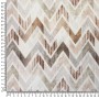 LONETA ESTAMPADA ZIG ZAG BEIGE - TIENDA ONLINE TELAS Y MANTELES