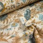 TELA FLOR INDIANA AZUL - TIENDA ONLINE TELAS Y MANTELES