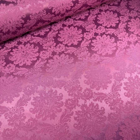 DAMASCO MORADO BUGANVILLA - TIENDA ONLINE TELAS Y MANTELES
