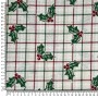 TELA NAVIDAD ACEBO  - TIENDA ONLINE TELAS Y MANTELES