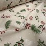 TELA NAVIDAD COPOS  - TIENDA ONLINE TELAS Y MANTELES