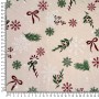 TELA NAVIDAD COPOS  - TIENDA ONLINE TELAS Y MANTELES