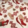 TELA NAVIDAD CALCETINES PAPA NOEL  - TIENDA ONLINE TELAS Y MANTELES