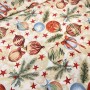 TELA NAVIDAD BOLAS Y ESTRELLAS  - TIENDA ONLINE TELAS Y MANTELES