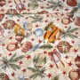 TELA NAVIDAD BOLAS Y ESTRELLAS  - TIENDA ONLINE TELAS Y MANTELES