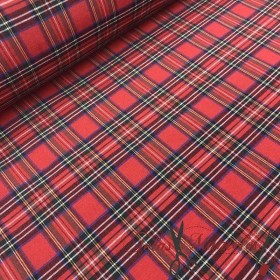 TELA ANTIMANCHAS ESCOCÉS ROJO - TIENDA ONLINE TELAS Y MANTELES